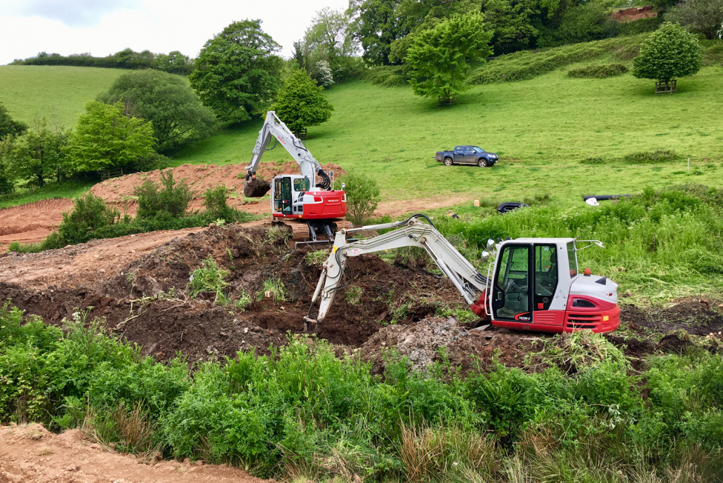 Lake excavation & waterscape services Devon | Earthform
