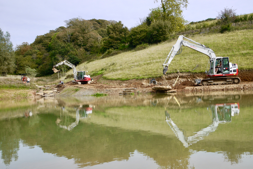 Natural stone water features & waterscape construction South Devon