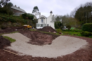 garden-pond-during-1500px Specialists in large natural garden ponds South Devon- Earth Form, Devon